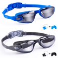 thumbnail image 1 of Gafas de natación Aegend para niños, antivaho, antirayos UV, para piscinas de 3 a 14 años, paquete de 2, 1 of 7