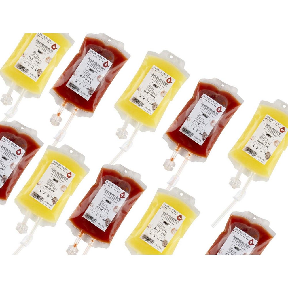 Blood Bags for Drinks 15Pack Reusable Blood Bag Drink Container