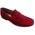thumbnail image 3 of Mens Slip-On Driving Moccasin Loafer Shoes, 64422-Dark Pink, 3 of 3