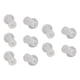 thumbnail image 1 of Puntas para Audífonos, Puntas para Audífonos Con Cónpula de Silicona Suave para Audífonos Universales, Puntas de Repuesto, 10 piezas, Transparente, BTE, Deltás de la Oreja, 1 of 7