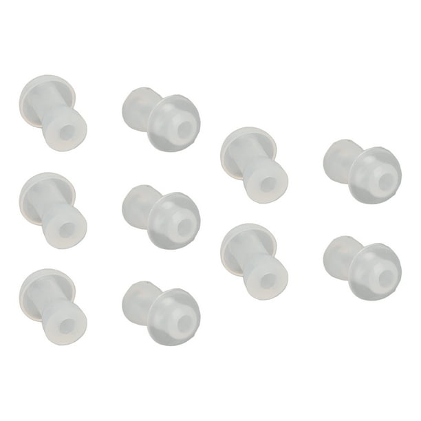 Puntas para Audífonos, Puntas para Audífonos Con Cónpula de Silicona Suave para Audífonos Universales, Puntas de Repuesto, 10 piezas, Transparente, BTE, Deltás de la Oreja