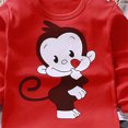 thumbnail image 6 of HFHAPW 2 Pieces Girl Boys Pajamas Toddler Girl Boys Long Sleeve Pjs Kids Fall Winter Sleepwear Sets, 6 of 6