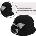thumbnail image 4 of ZSQDM Sun Hats for Men Women Women's Winter Warm Beret Beanie Cloche Bucket Hat 1920s 50s Unisex Sun Hats, 4 of 8