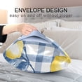thumbnail image 4 of Yayeee Pillowcase Standard Size Set of 2 Satin Wrinkle Resistant Pillow Case, Light Lemon, 4 of 7