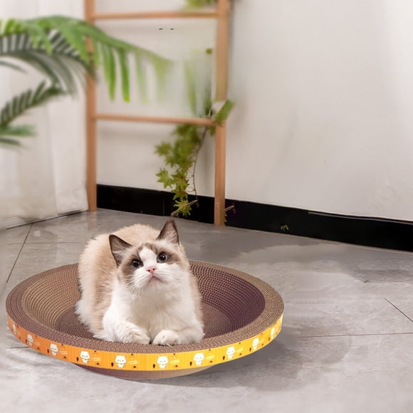 PALIFEUR Bedding Comforter Sets Cats Scratching Post Cats Bed Cats Scratching Basin Grinding Claws Thickened Cardboard Does Not Sheds Round And Durables To Scratch