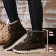 thumbnail image 4 of Npasoilc Snow Boots for Women,with Lace up Mid-Calf Winter Boots,Fluff Boots with Fleece,and Fur-Lined Casual Boots, 4 of 9