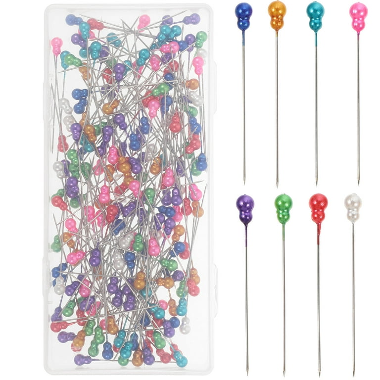 200Pcs Straight Pins Pearl Head Pins Sewing Pins for Fabric Quilting Pins  for Crafts 