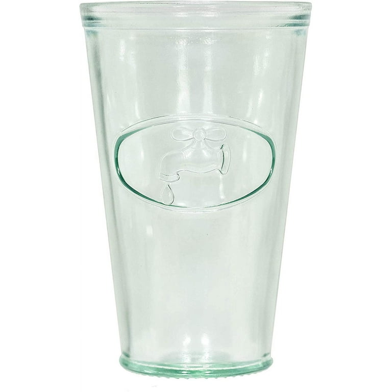 Amici Home Water Tap Hiball Drinking Glass, 16 oz, Clear