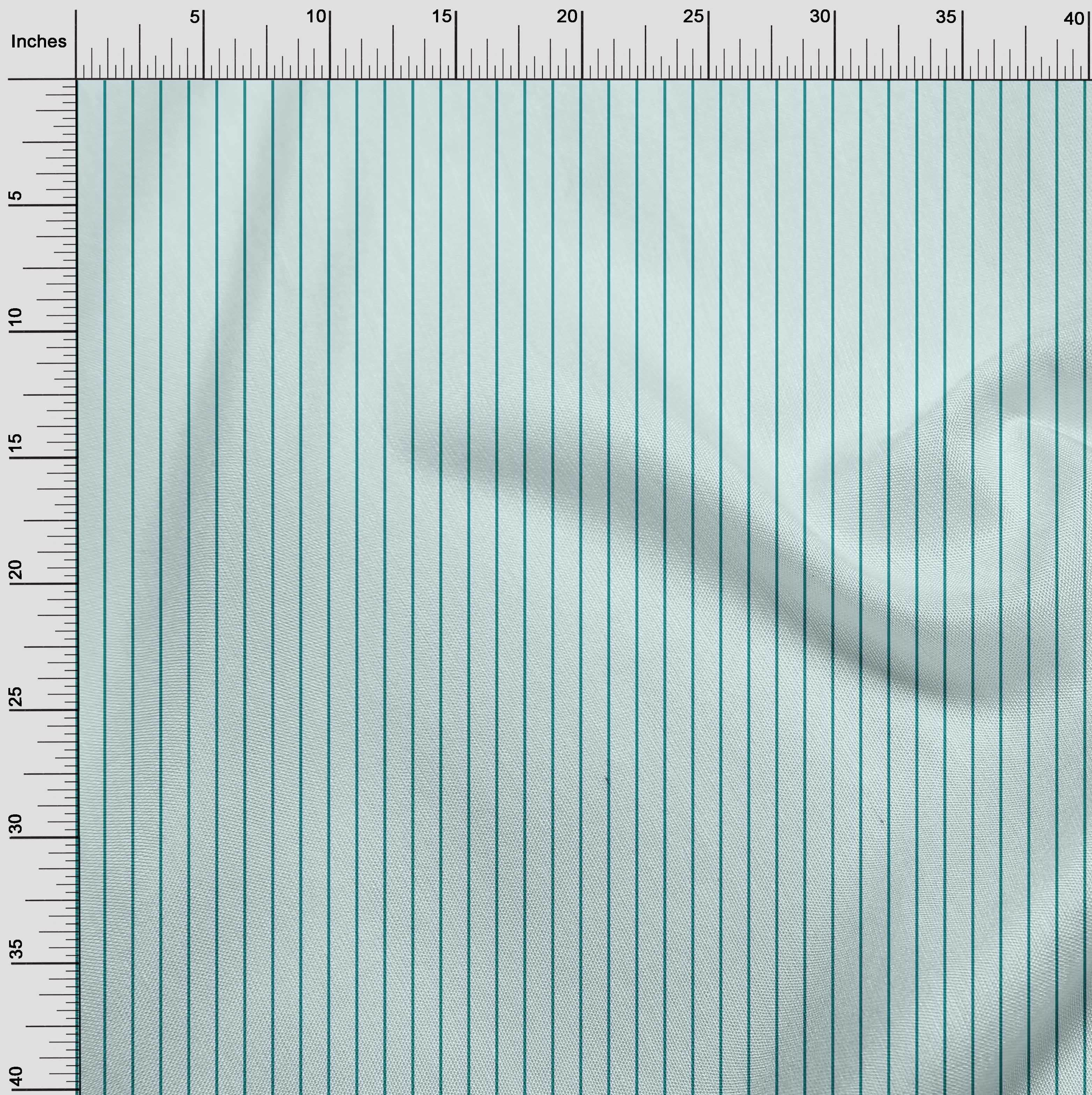 oneOone Cotton Flex Light Blue Fabric Stripes Dress Material Fabric Print Fabric By The Yard 40 Inch Wide