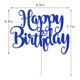 thumbnail image 5 of Cake topper FmiyunEea con brillo, feliz cumpleaños, decoración azul, 5 of 7