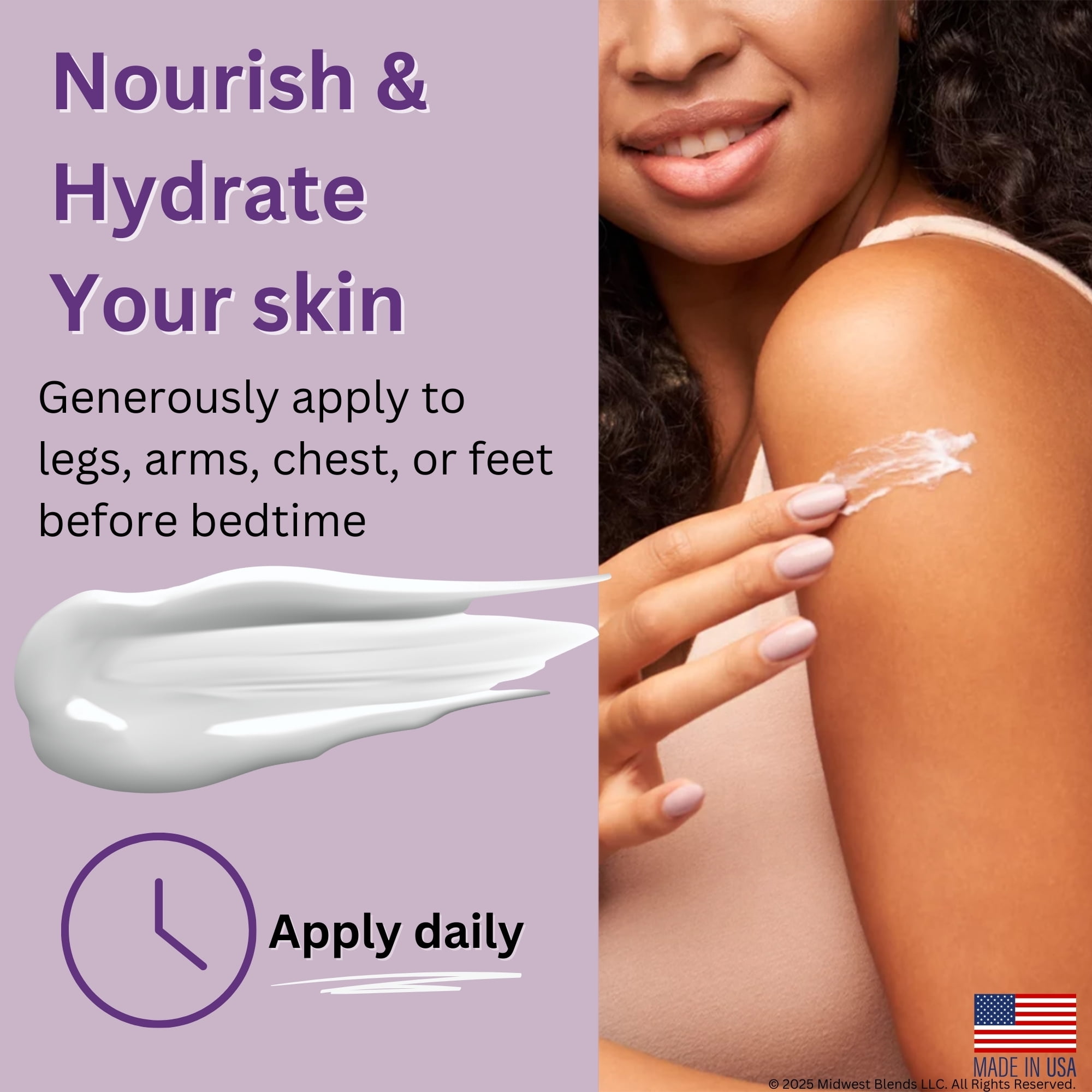 Magnesium Cream with Dead Sea Minerals – Fast Absorbing Topical Body Lotion – Lightweight, Non-Greasy Skin Moisturizer – Made in USA - SleepZZZ Scent