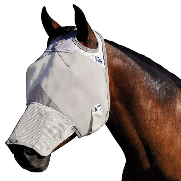 Weanling Small Pony Cashel Comfort Crusader Long Nose Fly Mask Grey