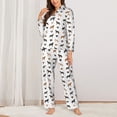 thumbnail image 2 of KLL Labrador Retriever Dog Print Women's Long Sleeve Pajamas with Pants Sleepwear Loungewear 2 Set-X-Large, 2 of 7