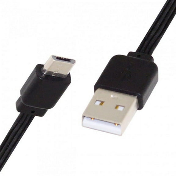 FVH 13cm USB 2.0 Type-A Male to Micro USB Male Male Data Flat Slim FPC Cable for FPV Disk Phone