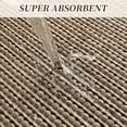 thumbnail image 3 of SIXHOME 18"x30" Bathroom Rug Non-Slip Absorbent Bath Mat Quick Dry Thin Soft Woven Boho Floor Mat Durable Textured Look Brown, 3 of 8