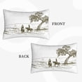 thumbnail image 2 of Lsque Cowboys Riding A Horse Near A Tree Pattern Pillow Case – Soft & Cozy Throw Pillow Cover, Hypoallergenic Cushion Case for Sleeping Women with Envelope Closure-16"x24", 2 of 6