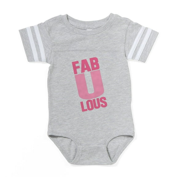 CafePress - Fab U Lous - Cute Infant Baby Football Bodysuit