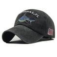thumbnail image 1 of Sonducket Primavera algodón amantes gorra de béisbol mujeres Casual gorra hombres ajustable transpirable bordado sombreros Sombreros negro Sonducket PS15225-02, 1 of 6