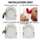 thumbnail image 4 of 4 Piezas La Junta Inodoro Universal Del Asiento Autoadhesivo Buffer Suministros, 4 of 6