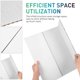thumbnail image 3 of unbranded 4Ud Trifold White Poster Board Para Presentaciones Profesional Y Portátil, 3 of 7