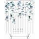 thumbnail image 1 of Cortina de ducha decorativa, cortina de ducha para baño, tela botánica de acuarela, impermeable, con 12 ganchos, poliéster ecológico, secado rápido, antibacteriano para entornos de alta humedad, 1 of 6