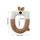 thumbnail image 3 of Funda Para Asiento De Inodoro Funda de asiento de inodoro de poliéster marrón con bordado y alfombrilla de baño acolchada suave para mayor comodidad e higiene (1 pieza). Rkxzt, 3 of 9