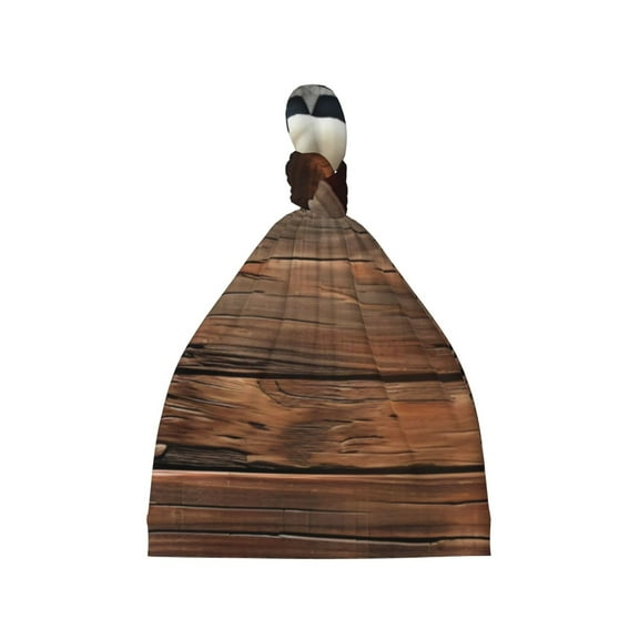 Balery Rustic American Flag Wood Pattern Baby Beanie, Knotted Baby Hat, Infant Hat, Newborn Beanie, Adjustable Beanie, Baby Cap, Newborn Headwear