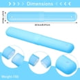 thumbnail image 3 of 60 Count Colorful Plastic Toothbrush Covers Portable Travel Protector, 3 of 6