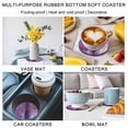 thumbnail image 6 of Purple Coasters Set of 2, Retro Oil Painting Modern Abstract Art Aesthetics Absorbent Coasters for Drinks, Coaster for Bar Office Dining Coffee Table Accessories Decor, Non Slip Round Desk Coaster, 6 of 9