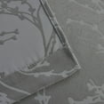 thumbnail image 3 of Reversible 2 Pack Modern Floral Grommet Top Thermal Insulated Blackout Curtains - Silver, 3 of 3