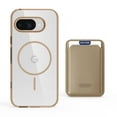 thumbnail image 2 of 2 in 1 Wallet Case for Google Pixel 9A, Compatible with Magsafe Clear Shockproof Magnetic Phone Case with Card Holder Bumper Anti-Yellowing Protective Cover for Google Pixel 9A,Desertgold, 2 of 8