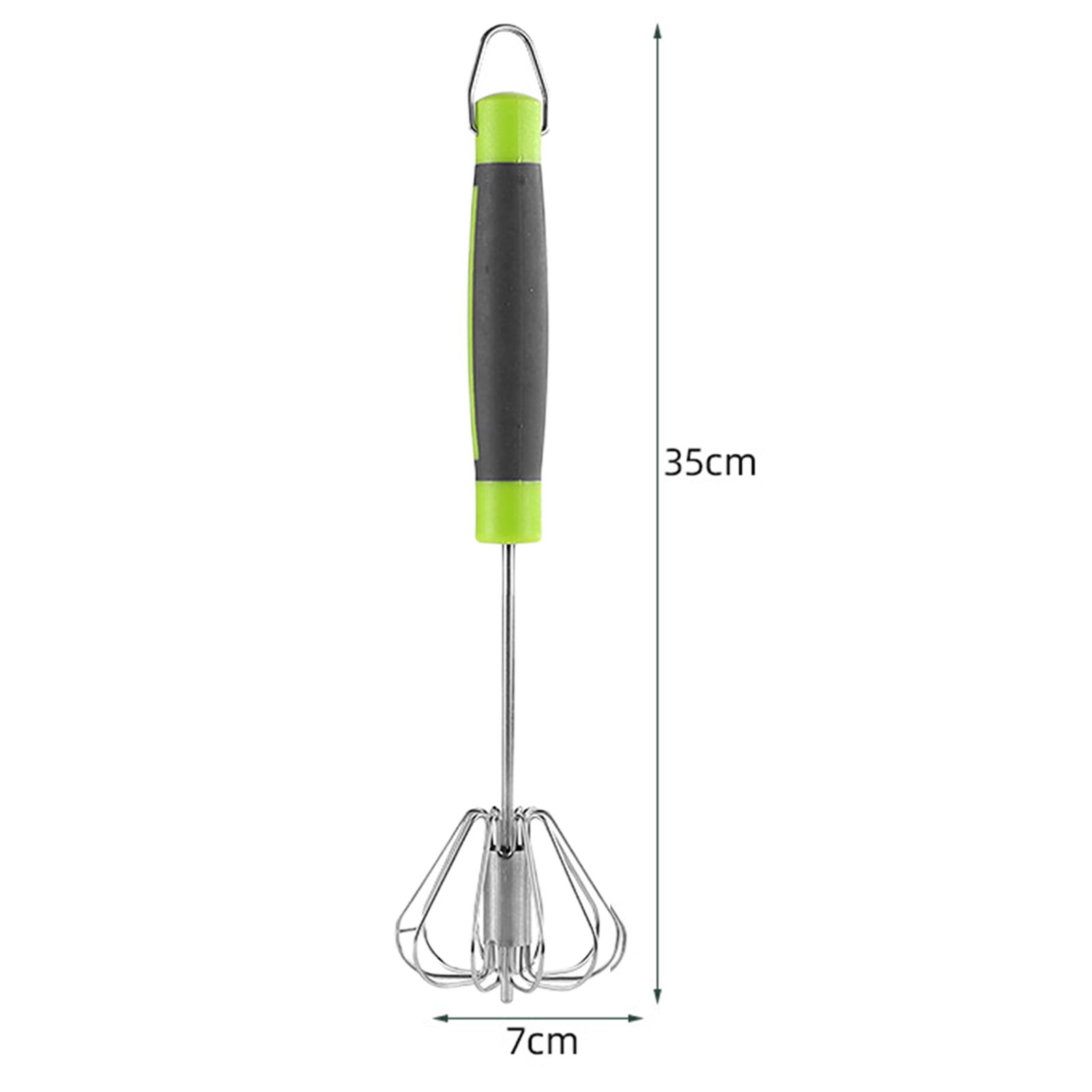 Egg Whisk Stainless Steel Hand Push Whisk Blender Egg Agitator Egg