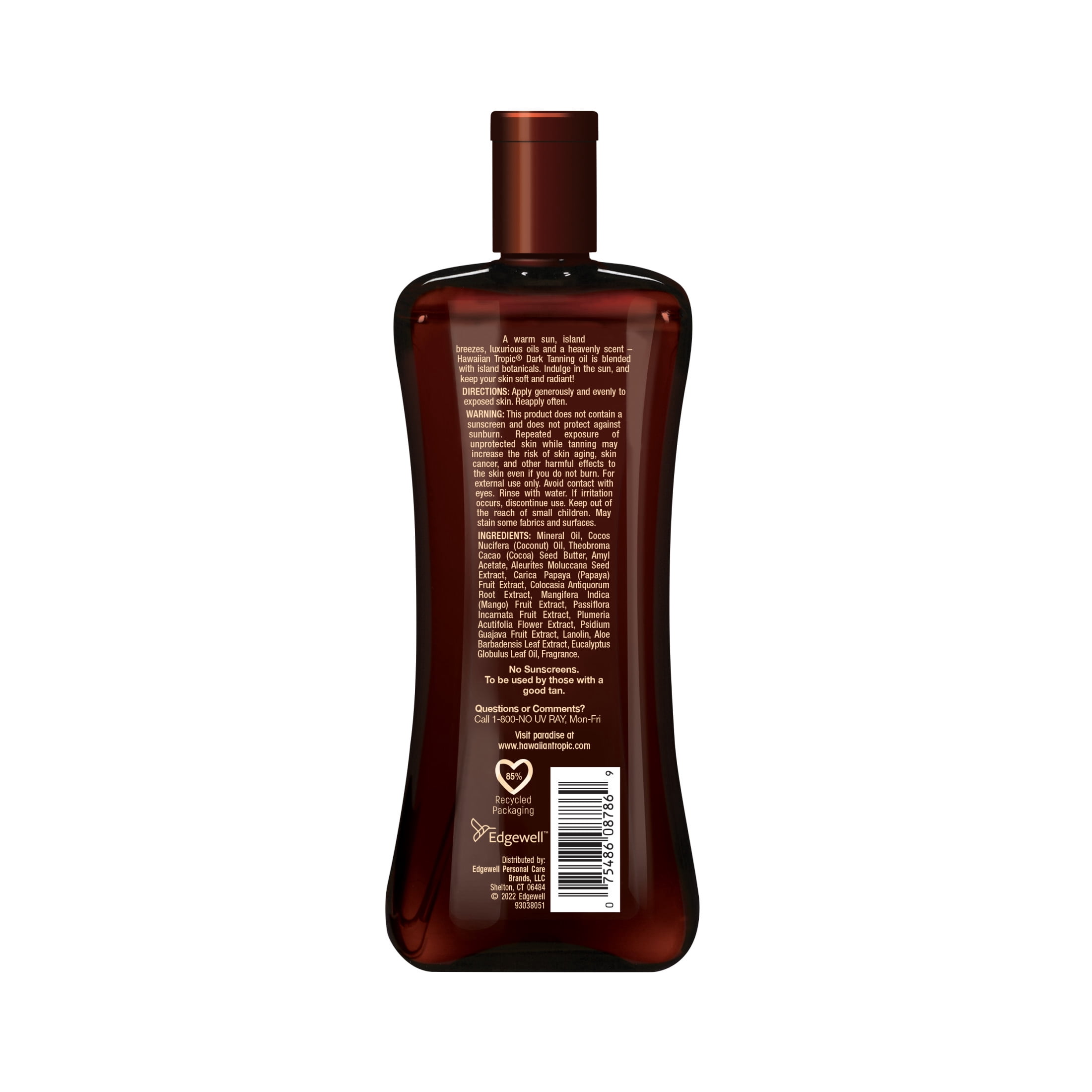 Hawaiian Tropic Dark Tanning Oil, 10.8oz Bonus Size