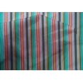 thumbnail image 3 of oneOone Cotton Silk Fabric Multicolor Stripe Print Fabric BTY 42 Inch Wide, 3 of 3