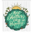 thumbnail image 3 of Ambesonne Beach Saying Shower Curtain, Another Day Paradise, 69"Wx84"L, Multicolor, 3 of 3