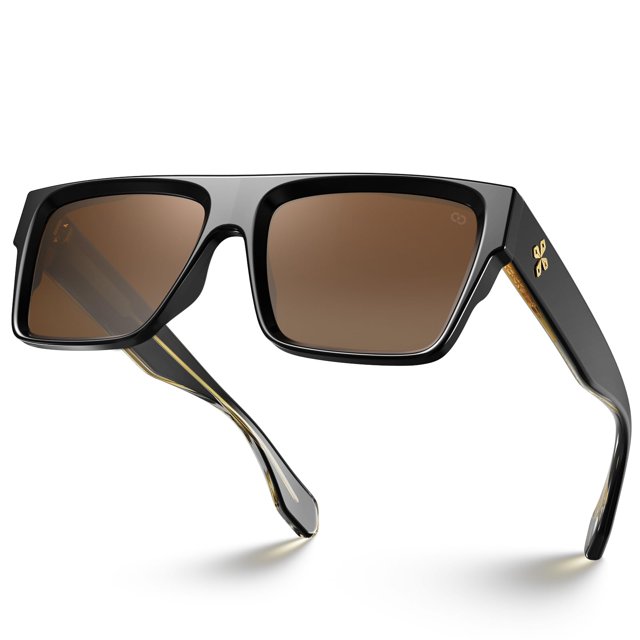 Gafas de Sol VISOONE Alba Cuadradas Sobredimensionadas con Parte Superior Plana UV400