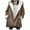Khaki-A-womens sherpa jackets, variant on Dazajoo Winter Coats for Women 2025 Plus Size Fleece Jacket Horn Button Hoodie Coats Casual Sherpa Outerwear,Khaki,S