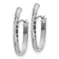 thumbnail image 2 of FB Jewels Leslie's 14K White Gold Polished & D/C Earrings, 2 of 3