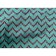 thumbnail image 4 of oneOone Cotton Poplin Fabric Chevron Ikat Print Sewing Fabric BTY 42 Inch Wide, 4 of 4