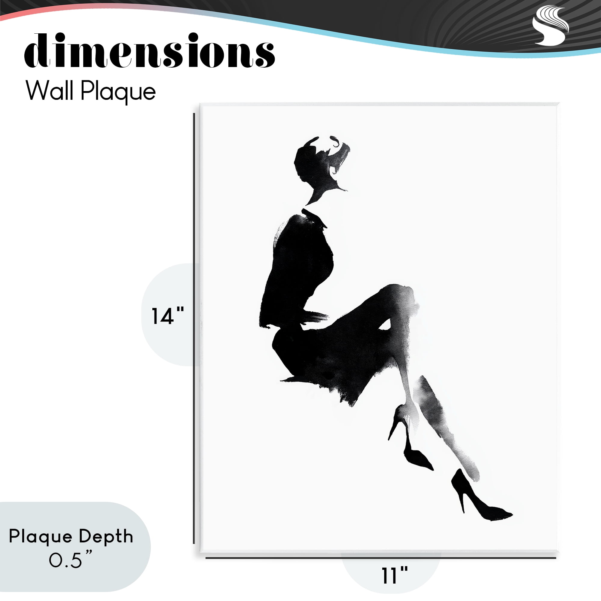 Stupell Industries Chic Silhouette Noir Wall Plaque Art, design by Svetlana Aleynikova