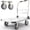 Silver, variant on 2200 lbs. Capacity Foldable Push Cart | Moving Platform Hand Truck | Heavy Duty Space Saving Collapsible | Swivel Flat Bed Wagon - Furniture Luggage Lifting-Black