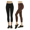 PACK OF 2 - Black | Coffee, variant on 247 Frenzy Women's Active Essentials MOPAS Soft Stretch Nylon Blend Unlined Capri Length Leggings with Ribbed Elastic Waistband - Aqua EX004_AQU (OS)