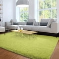 thumbnail image 2 of Alfombra de Área Merelax Moderna Suave Shaggy 150x240 cm Verde, 2 of 7