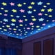 thumbnail image 3 of Estrellas 3D que brillan en la oscuridad, pegatinas de pared fluorescentes luminosas para habitación de niños, dormitorio de bebé, decoración del hogar, 100 piezas, 3 of 4