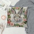 thumbnail image 2 of FUMJ  Spring Pillow Covers Easter Decorations Throw Pillow Covers for Bunny Rabbit Home Office Sofa Couch Bed Decoration, 2 of 5