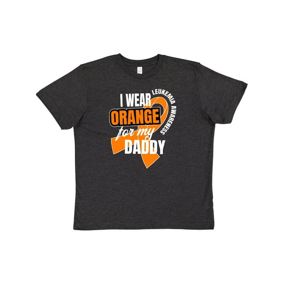 Inktastic I Wear Orange For My Daddy Leukemia Awareness Youth T-Shirt