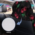 thumbnail image 4 of Uorisanigo Red Cherry Car Seat Cover Front Seats Only Washable Bucket Towel Seat Covers Auto Accessories Protectors Decor Car Sport Towel Seat Cushion for Gym Swimming Kid Pet, 4 of 8