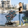 thumbnail image 5 of Fotbe Happy Mother's Day Pattern Car Seat Covers for Babies, Nursing Breastfeeding Cover Infant Carseat Canopy, Soft Stretchy Carrier Cover, 5 of 9