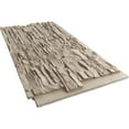 thumbnail image 3 of Ekena Millwork 45 3/4"W x 24 1/2"H x 1 1/4"D Canyon Ridge Stacked Stone, EverStone Faux Stone Siding Panel, Sea Shell, 3 of 9