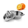 thumbnail image 1 of Exprimidor manual de limón de acero inoxidable con recipiente para naranjas, limones y frutas, 1 of 5